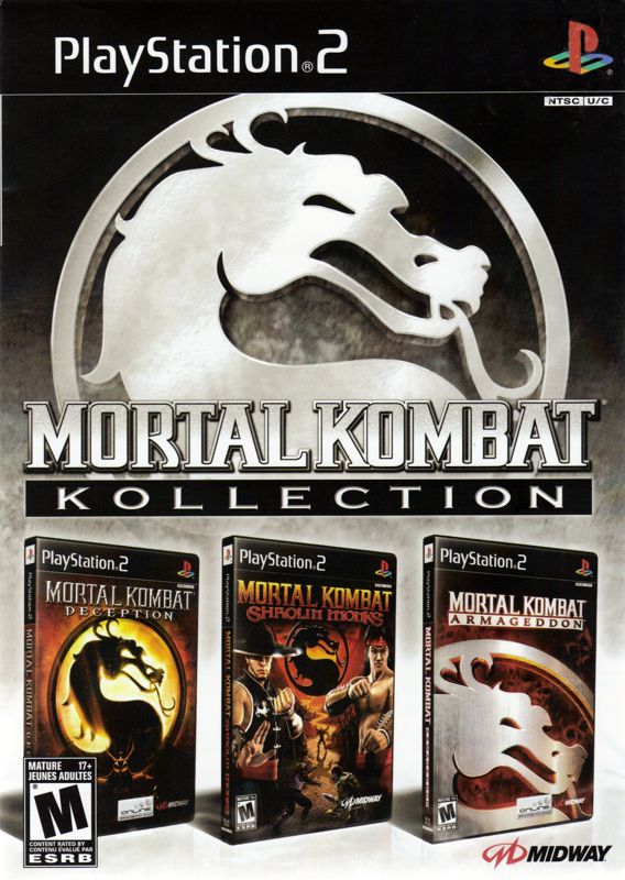 Mortal Kombat: Kollection box art for Playstation 2